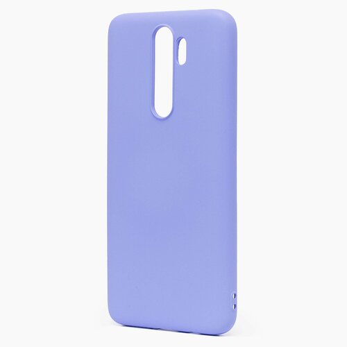 Накладка Xiaomi Redmi Note 8 Pro сиреневый с защитой камеры Silicone Case Full без лого - 2