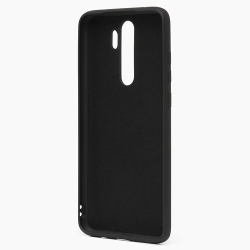 Накладка Xiaomi Redmi Note 8 Pro черный с защитой камеры Silicone Case Full без лого - 3