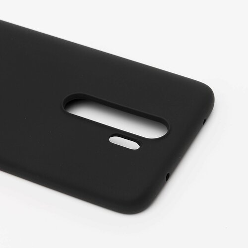 Накладка Xiaomi Redmi Note 8 Pro черный с защитой камеры Silicone Case Full без лого - 4