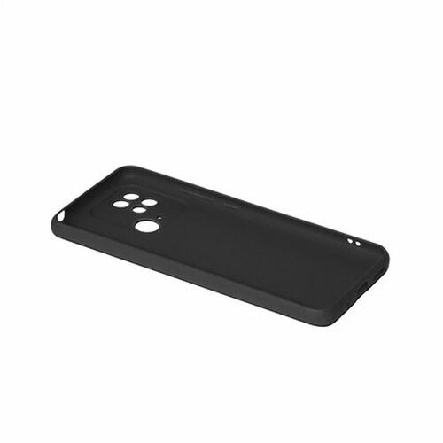 Накладка Xiaomi Redmi 10C черный матовый силикон DF Однотонный - 4