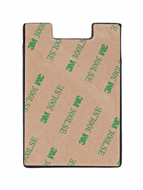 Визитница для пластиковых карт черный на клеевой основе ZB Для одной карты со строчкой - 3