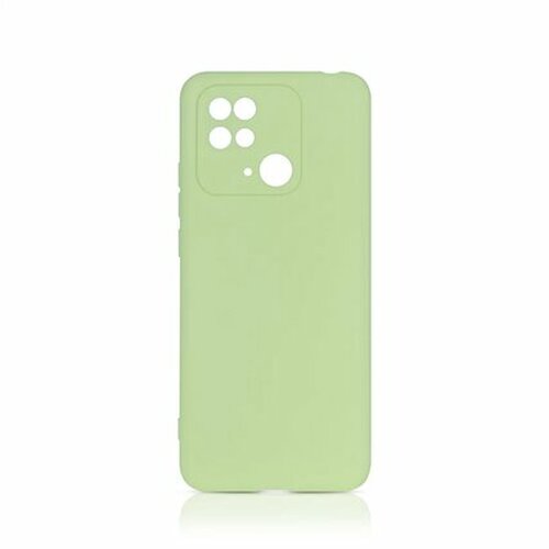 Накладка Xiaomi Redmi 10C светло-зеленый матовый силикон DF Однотонный - 2