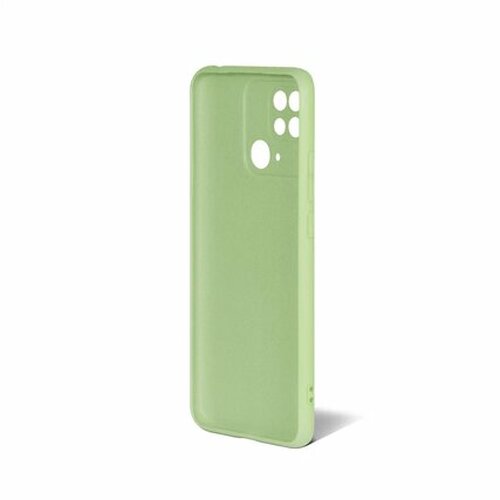 Накладка Xiaomi Redmi 10C светло-зеленый матовый силикон DF Однотонный - 3