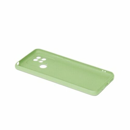Накладка Xiaomi Redmi 10C светло-зеленый матовый силикон DF Однотонный - 4