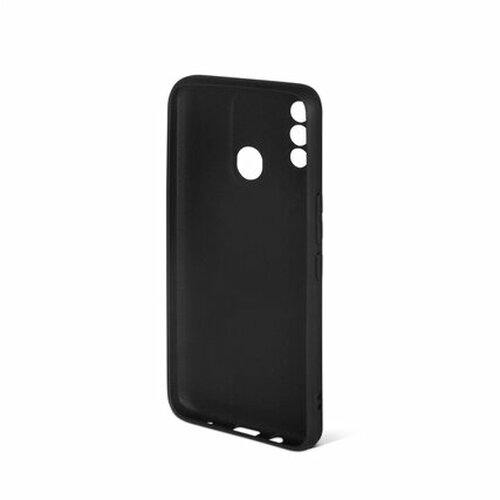 Накладка Tecno Spark 8 черный матовый силикон DF Однотонный - 2