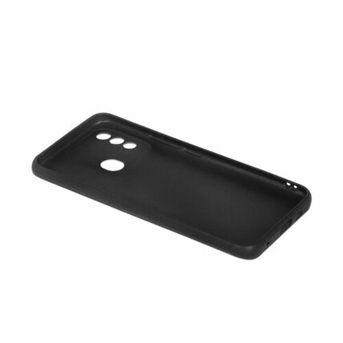 Накладка Tecno Spark 8 черный матовый силикон DF Однотонный - 3
