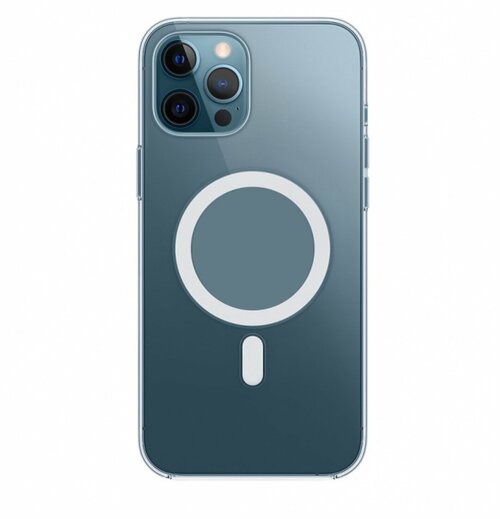 Накладка Apple iPhone 11 Pro Max прозрачный силикон SafeMag - 5