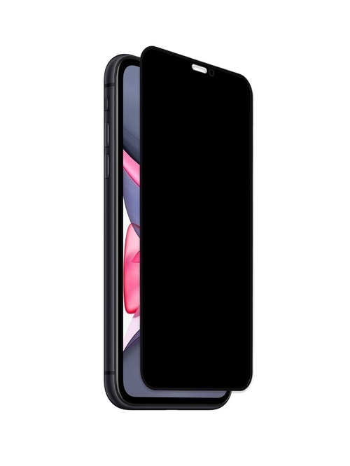 Защитное стекло Apple iPhone 11/XR черный 3D антишпион ZB - 3