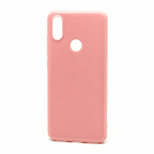 Накладка Xiaomi Mi A2/Mi6X розовый глянцевый силикон