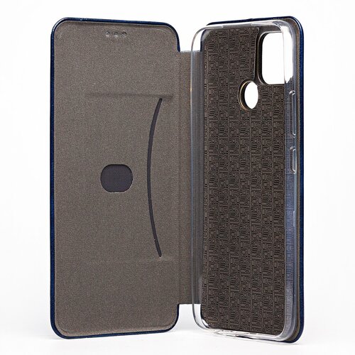 Чехол-книжка Realme C25/C25s синий горизонтальный Nice Case - 5