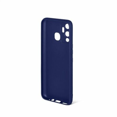 Накладка Infinix Hot 12 Play синий матовый силикон DF Однотонный - 2
