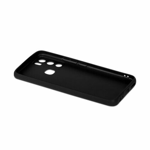 Накладка Infinix Hot 12i черный матовый силикон DF Однотонный - 3