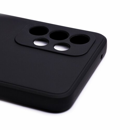 Накладка Samsung A33 черный с защитой камеры Silicone Case Full без лого - 2