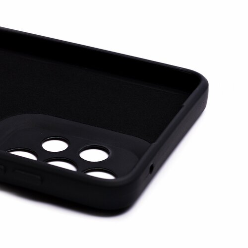 Накладка Samsung A33 черный с защитой камеры Silicone Case Full без лого - 4