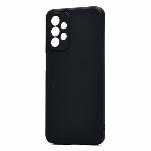 Накладка Samsung A23 черный с защитой камеры Silicone Case Full без лого - 2