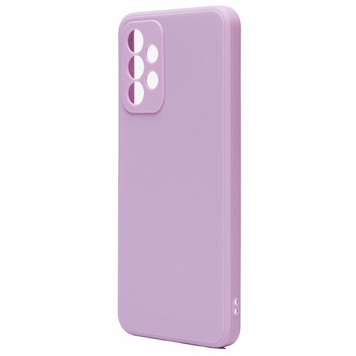 Накладка Samsung A23 сиреневый с защитой камеры Silicone Case Full без лого - 2