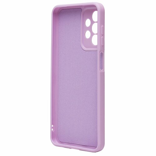 Накладка Samsung A23 сиреневый с защитой камеры Silicone Case Full без лого - 3