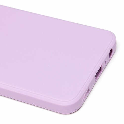 Накладка Samsung A23 сиреневый с защитой камеры Silicone Case Full без лого - 5