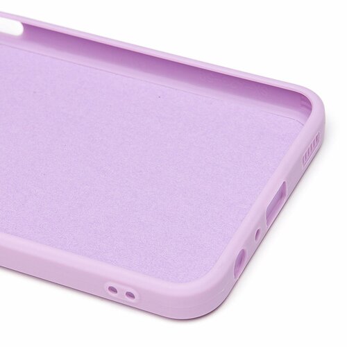 Накладка Samsung A23 сиреневый с защитой камеры Silicone Case Full без лого - 6