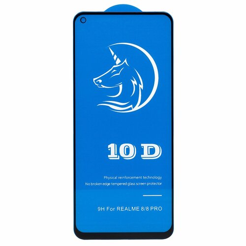Защитное стекло Realme 9/9 Pro Plus черный 3D Activ