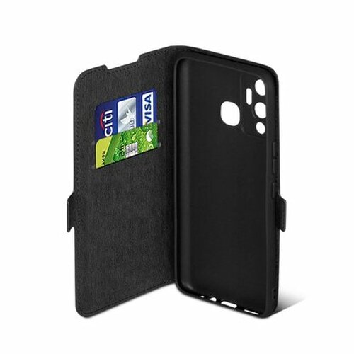 Чехол-книжка Infinix Hot 12 Play черный горизонтальный DF - 4