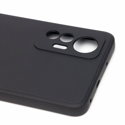 Накладка Xiaomi 12 Lite черный Silicone Case Full без лого - 4