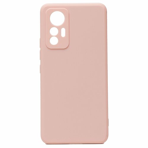 Накладка Xiaomi 12 Lite светло-розовый Silicone Case Full без лого