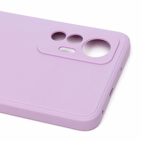 Накладка Xiaomi 12 Lite сиреневый Silicone Case Full без лого - 4