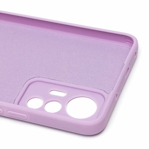 Накладка Xiaomi 12 Lite сиреневый Silicone Case Full без лого - 7