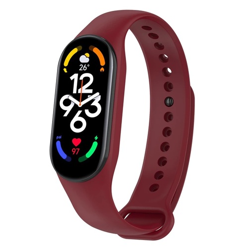 Xiaomi Mi Band 7 силикон бордовый