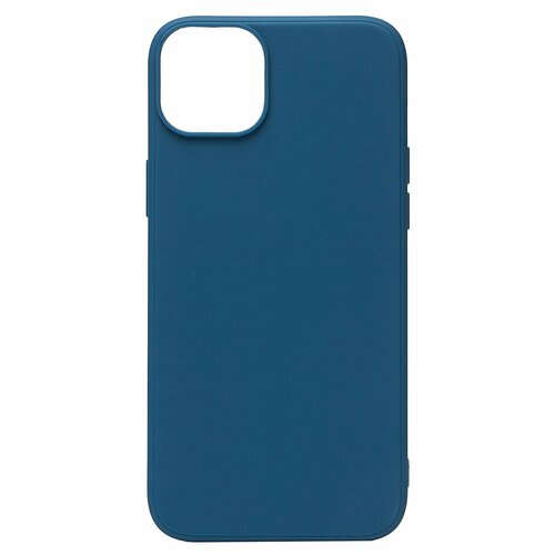 Накладка Apple iPhone 14 Plus синий Silicone Case Full без лого