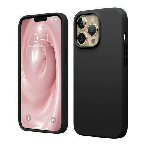 Накладка Apple iPhone 14 черный Silicone Case Full без лого - 2