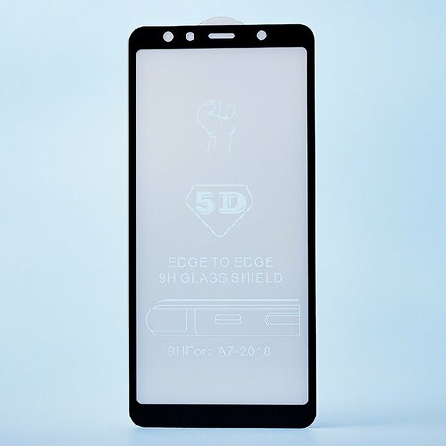 Защитное стекло Samsung A7 2018/A750 черный 3D Activ