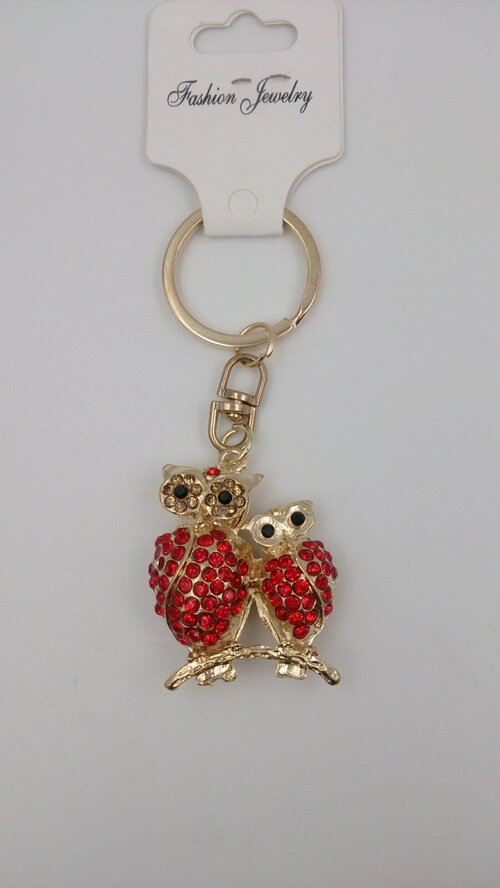 Брелок Животные Сова стразы