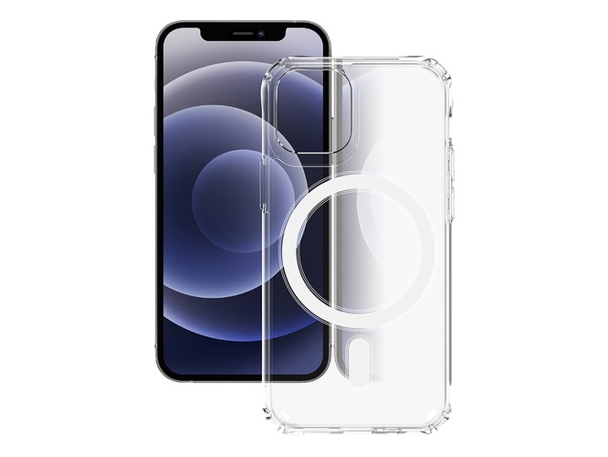 Накладка Apple iPhone 14 Plus прозрачный силикон+пластик SafeMag