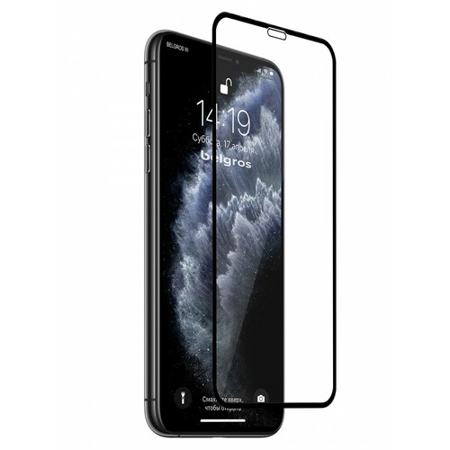 Защитное стекло Apple iPhone 11/XR черный 3D Big Edge