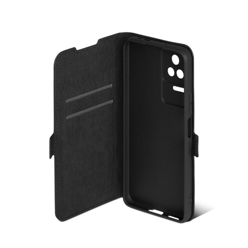 Чехол-книжка Xiaomi Poco F4 5G черный горизонтальный DF - 2