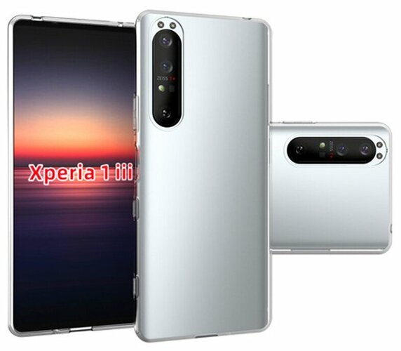 Накладка Sony Xperia 1 III прозрачный 1мм силикон