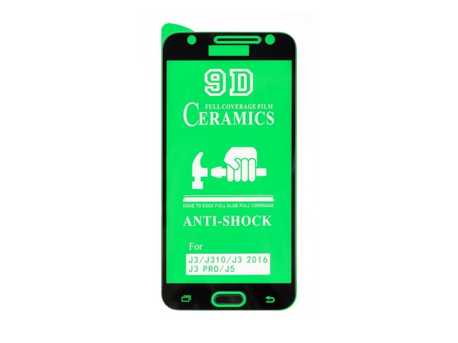 Защитное стекло Samsung J3 2017 черный Ceramic Vixion