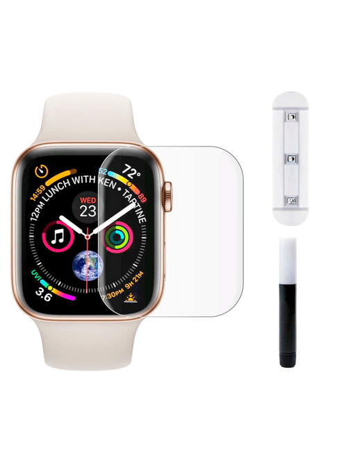 Защитное стекло Apple iWatch 7 41мм 5D УФ прозрачное