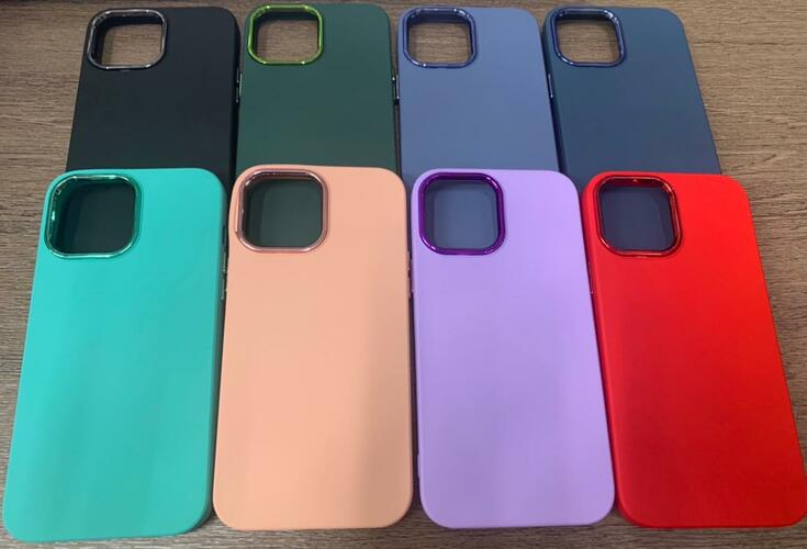 Накладка Samsung S22 Ultra бирюзовый с усиленной защитой камеры силикон Под оригинал без логотипа