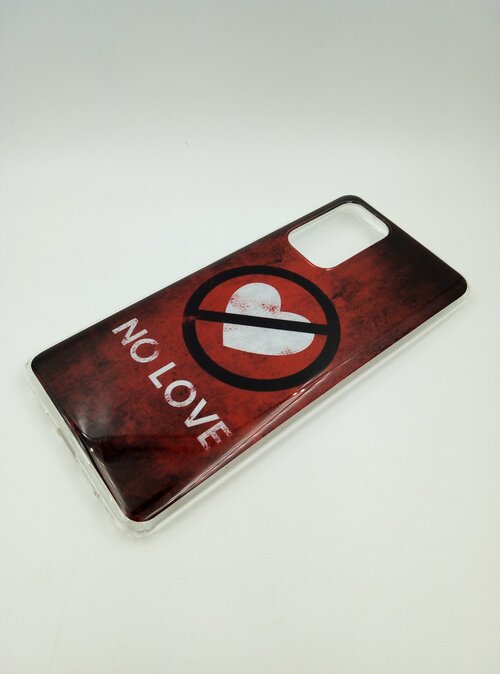 Накладка Apple iPhone XR черно-красный винил Рисунки No Love - 2