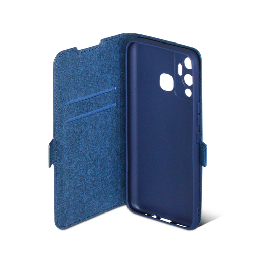 Чехол-книжка Infinix Hot 12 Play синий горизонтальный DF - 3