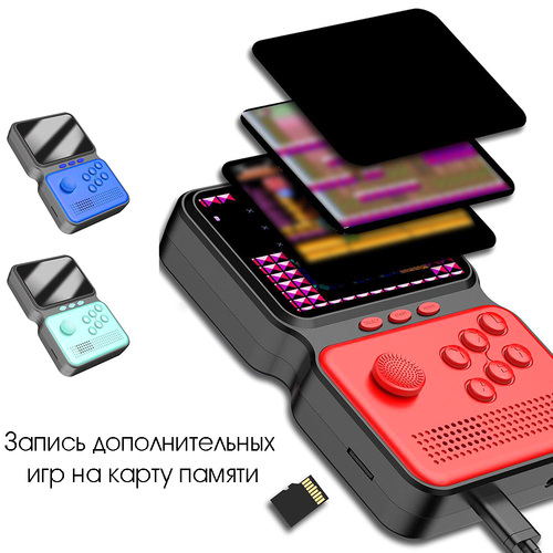 Приставка игровая портативная 8/16/32 bit Орбита OT-TYG06 900в1 зеленый - 3