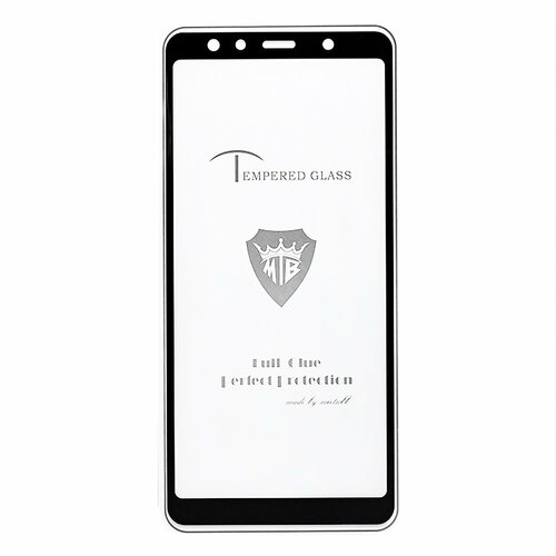 Защитное стекло Samsung A7 2018/A750 черный FullGlue Brera