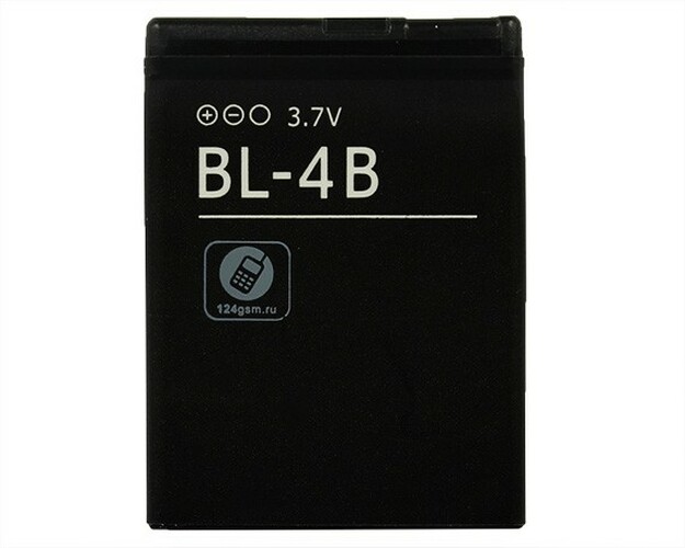 Аккумуляторы для мобильных телефонов Nokia BL-4B оригинальная упаковка 6111/7370/N76/2760/5500
