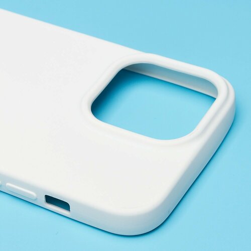 Накладка Apple iPhone 14 Pro белый Silicone Case Full без лого - 2