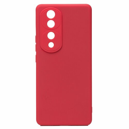 Накладка Huawei Honor 70 Pro бордовый Silicone Case Full без лого