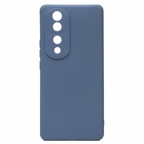 Накладка Huawei Honor 70 Pro серый Silicone Case Full без лого