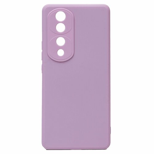 Накладка Huawei Honor 70 Pro сиреневый Silicone Case Full без лого